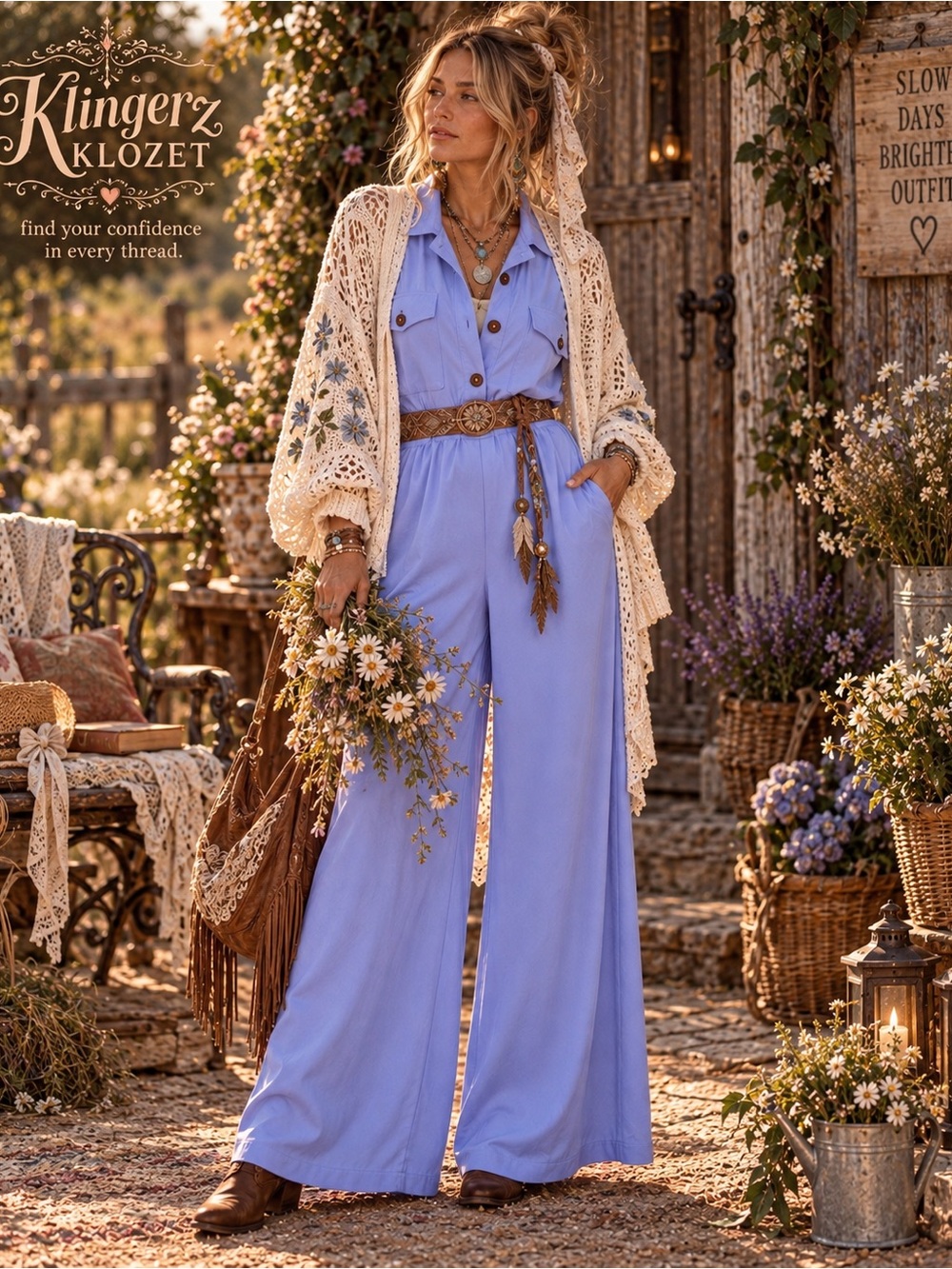 BUCKETLIST Lavender Jumpsuit NWT